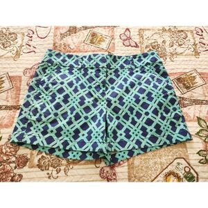 Vineyard Vines Chino Shorts Womens Blue Geometric Preppy Casual Boating Summer 2